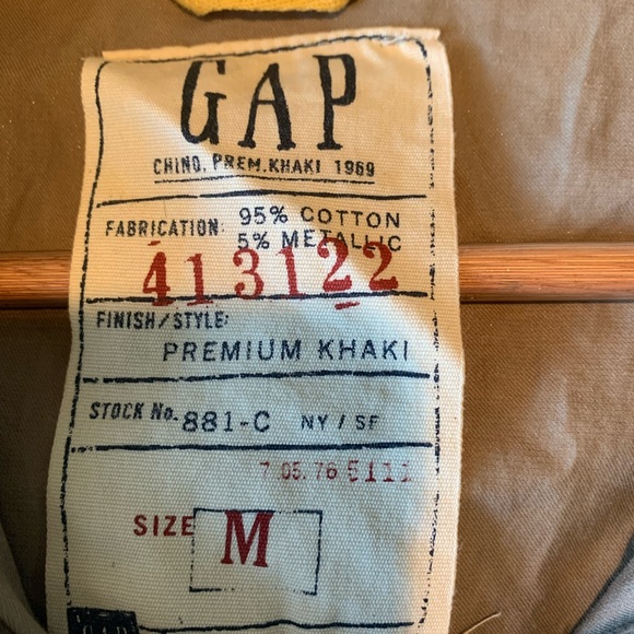 Gap field military jacket Womans drawstring waist lots of pockets moss size med - Picture 2 of 7